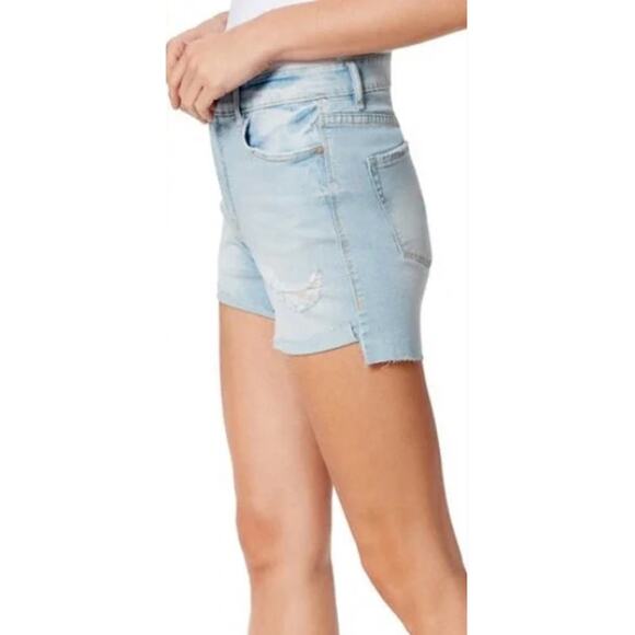 FRAYED DENIM High Rise Denim Shorts Gulf Stream Size 28 - Picture 2 of 10